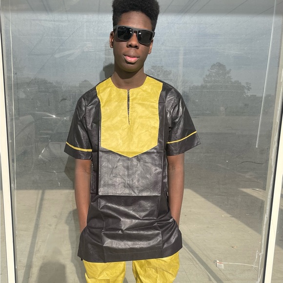 African clothing for men top and bottom Danshiki - Picture 2 of 6